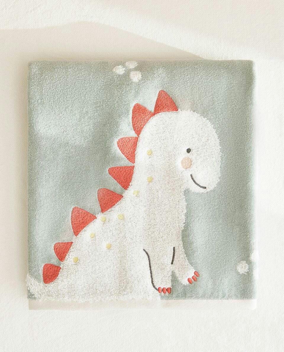 DINOSAUR VELOUR TOWEL