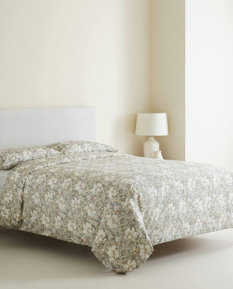 FLORAL PRINT DUVET COVER