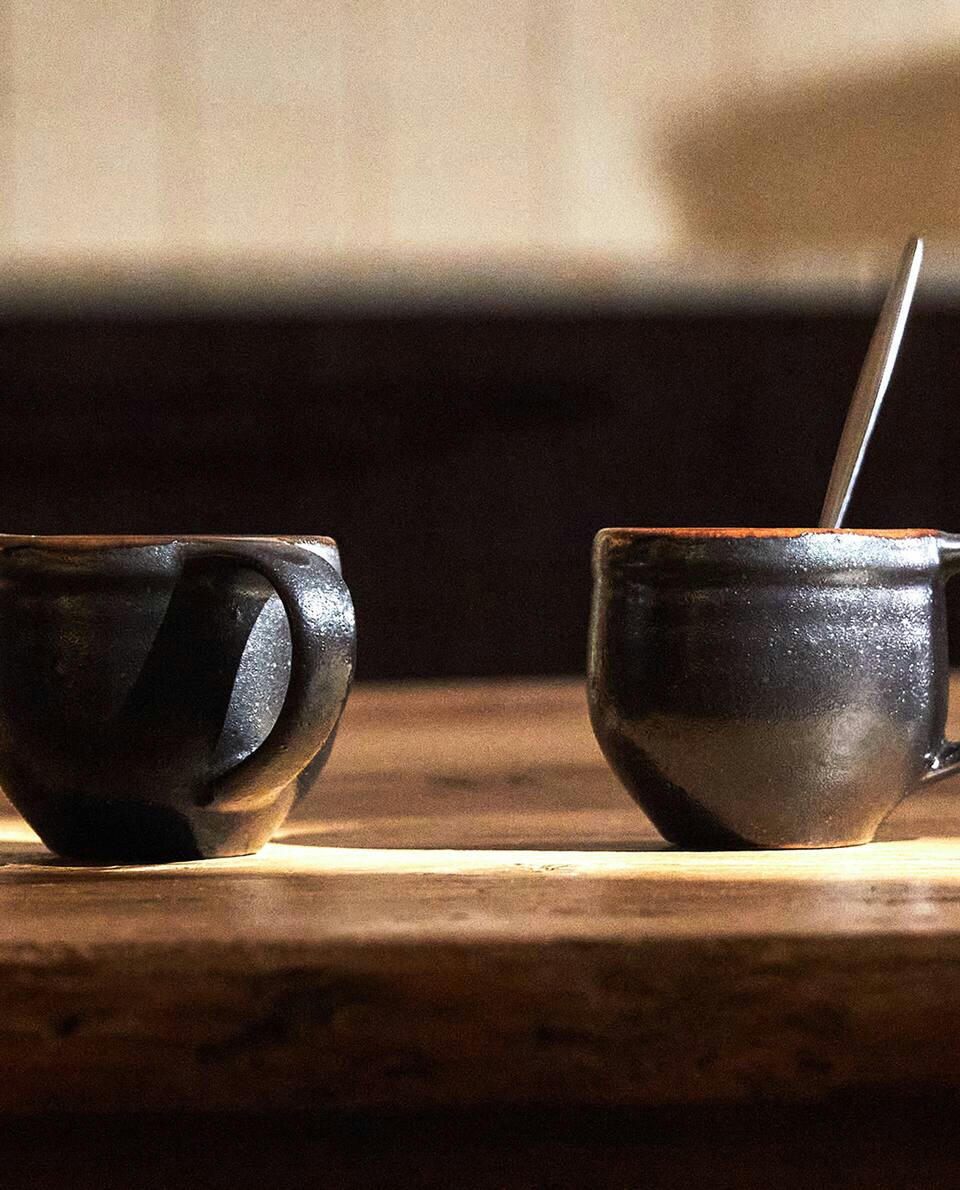 STONEWARE COFFEE CUP