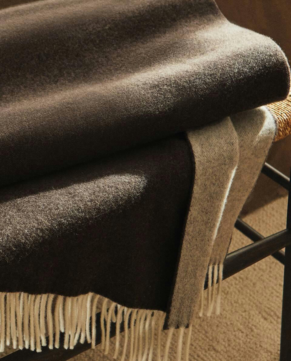 WOOL AND CASHMERE BLANKET