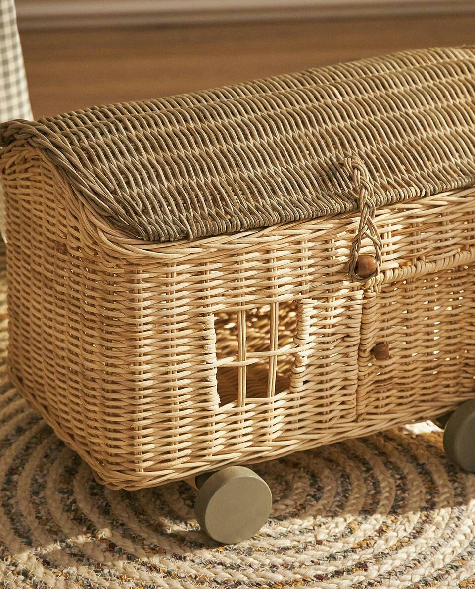 RATTAN HOUSE BASKET