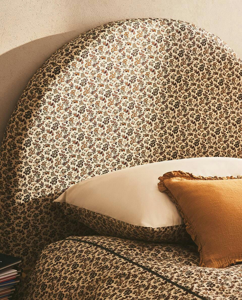 FLORAL PRINT FABRIC CHILDREN'S HEADBOARD