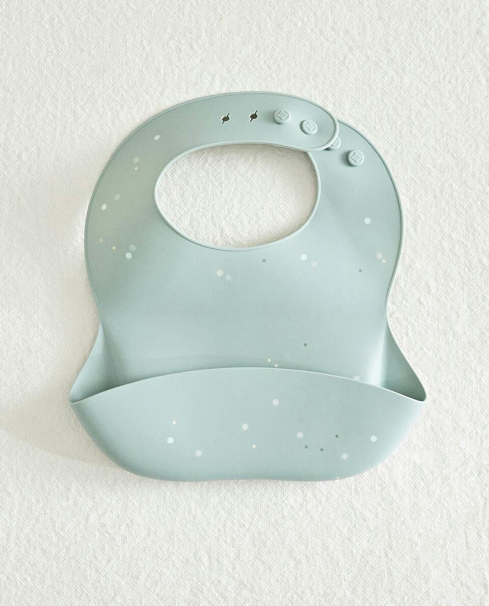 SILICONE POLKA DOT BIB