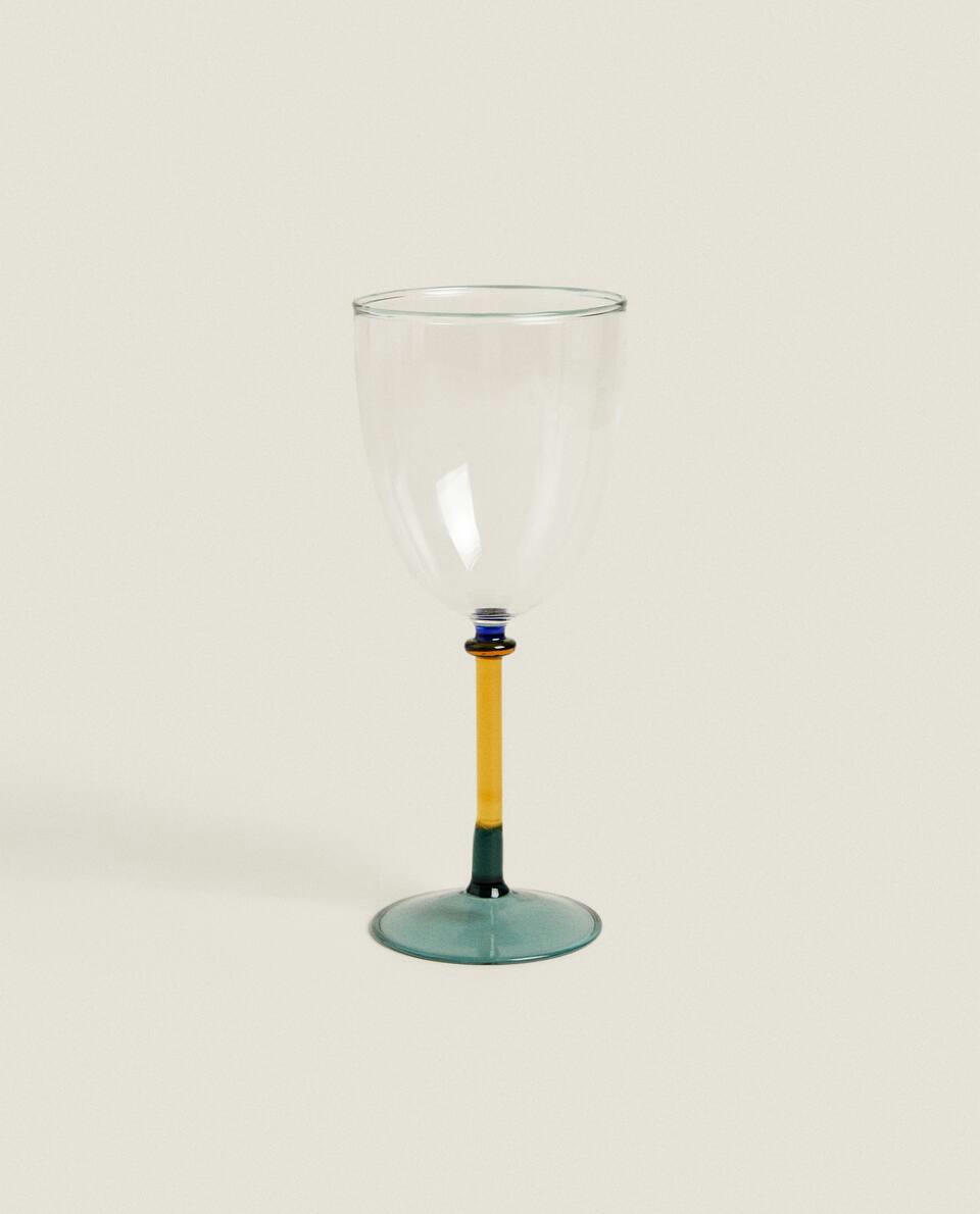 BOROSILICATE GLASS WITH COLOURED STEM