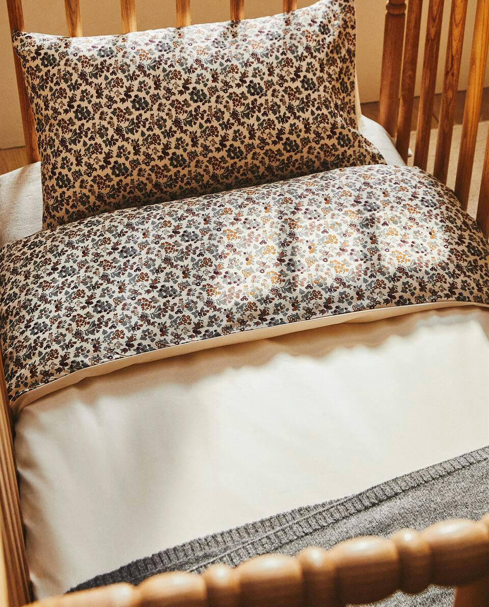 FLORAL PRINT FABRIC CHILDREN’S DUVET COVER