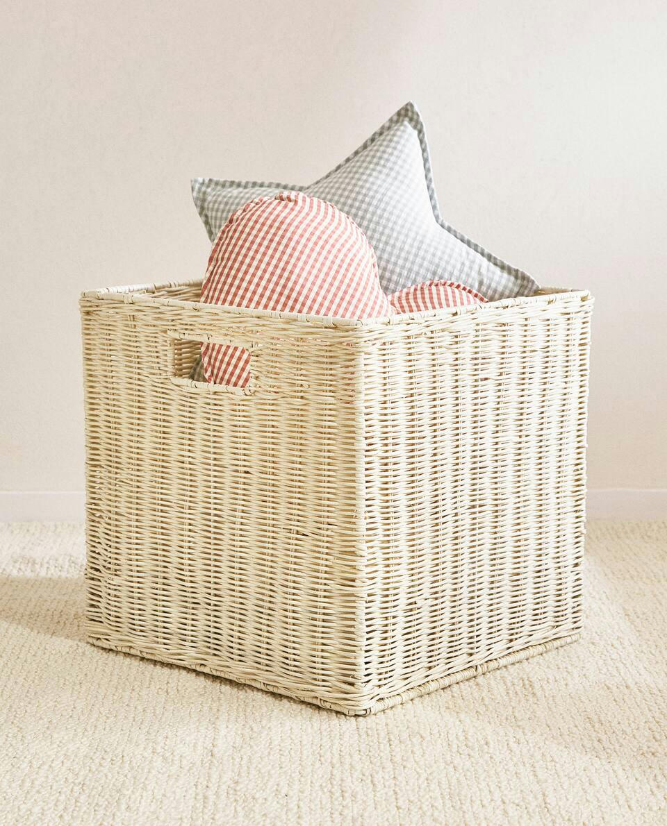 SQUARE RATTAN BASKET