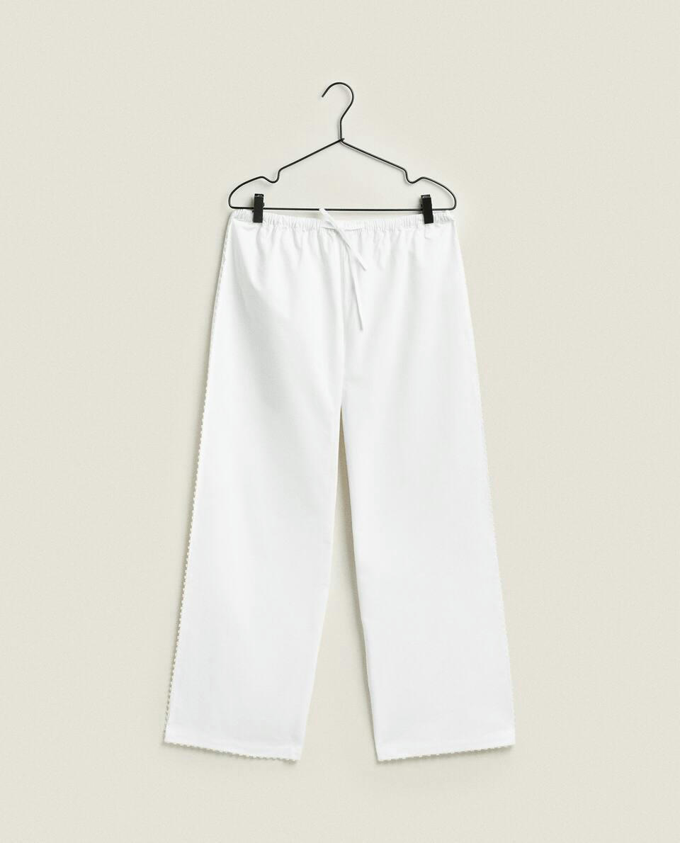 EMBROIDERED TROUSERS