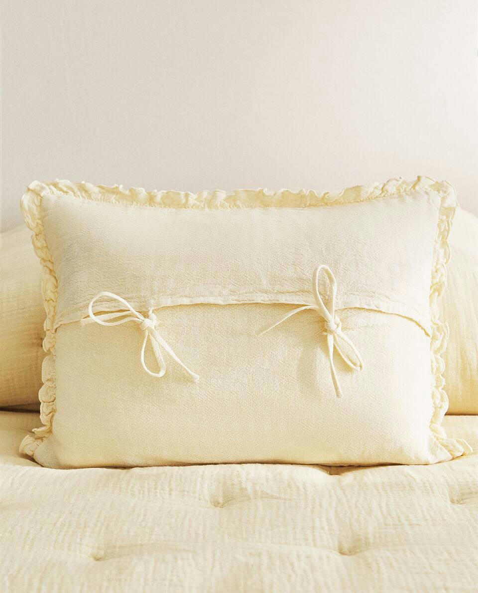 WASHED LINEN CUSHION COVER
