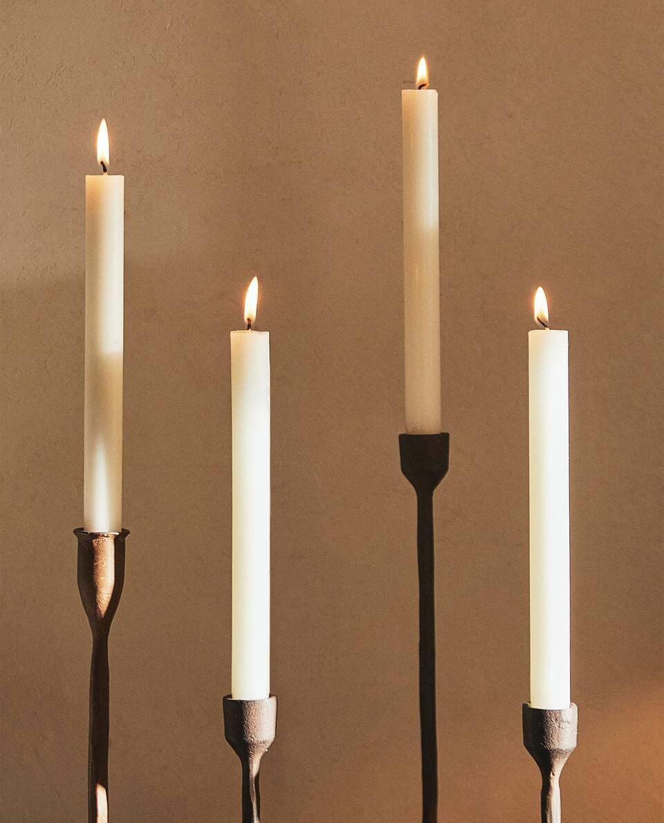 LONG CYLINDRICAL CANDLE (PACK OF 4)