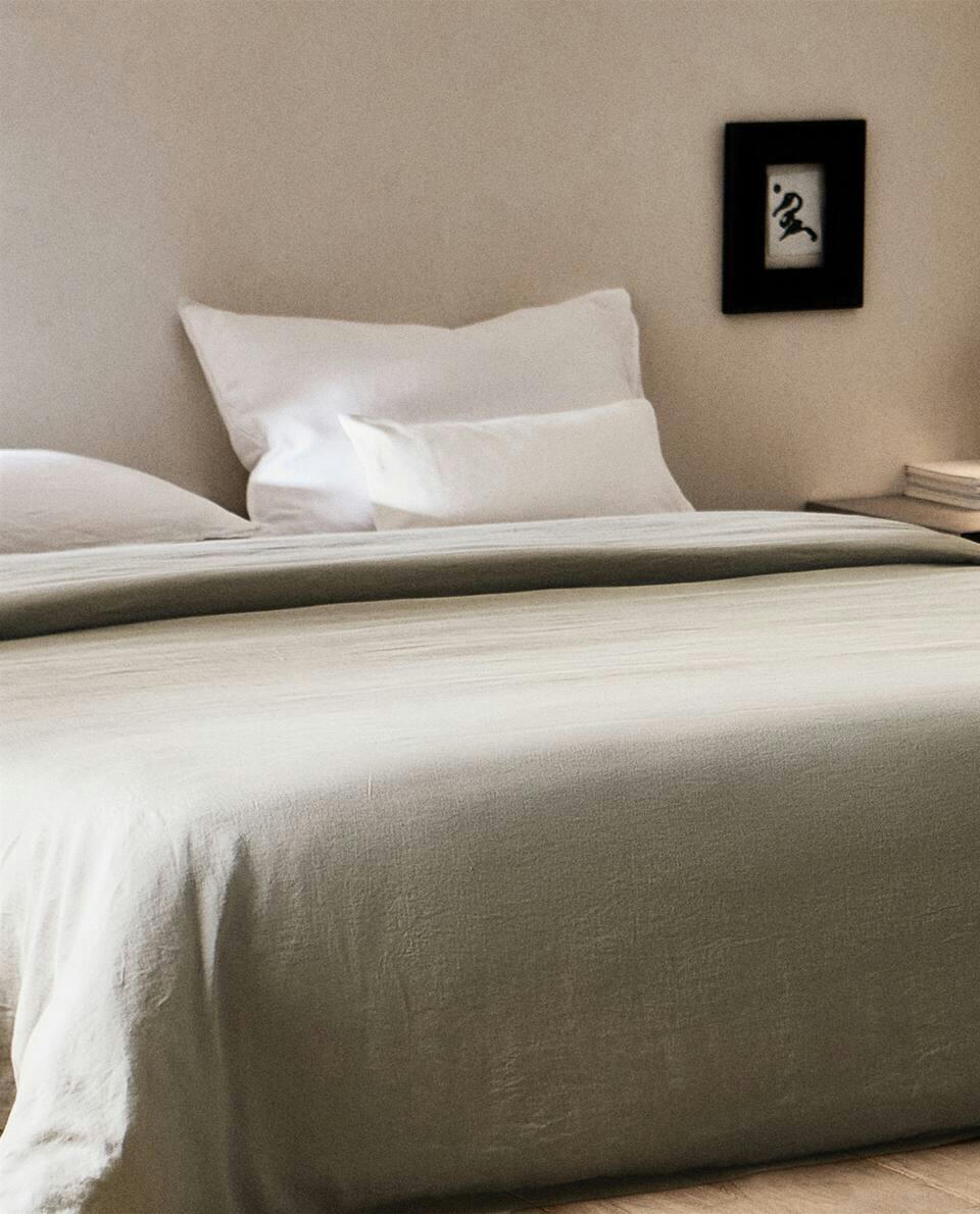 (140 GxM2) WASHED LINEN DUVET COVER