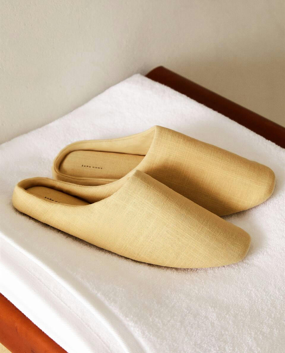 COTTON BABOUCHE SLIPPERS - Zara Home