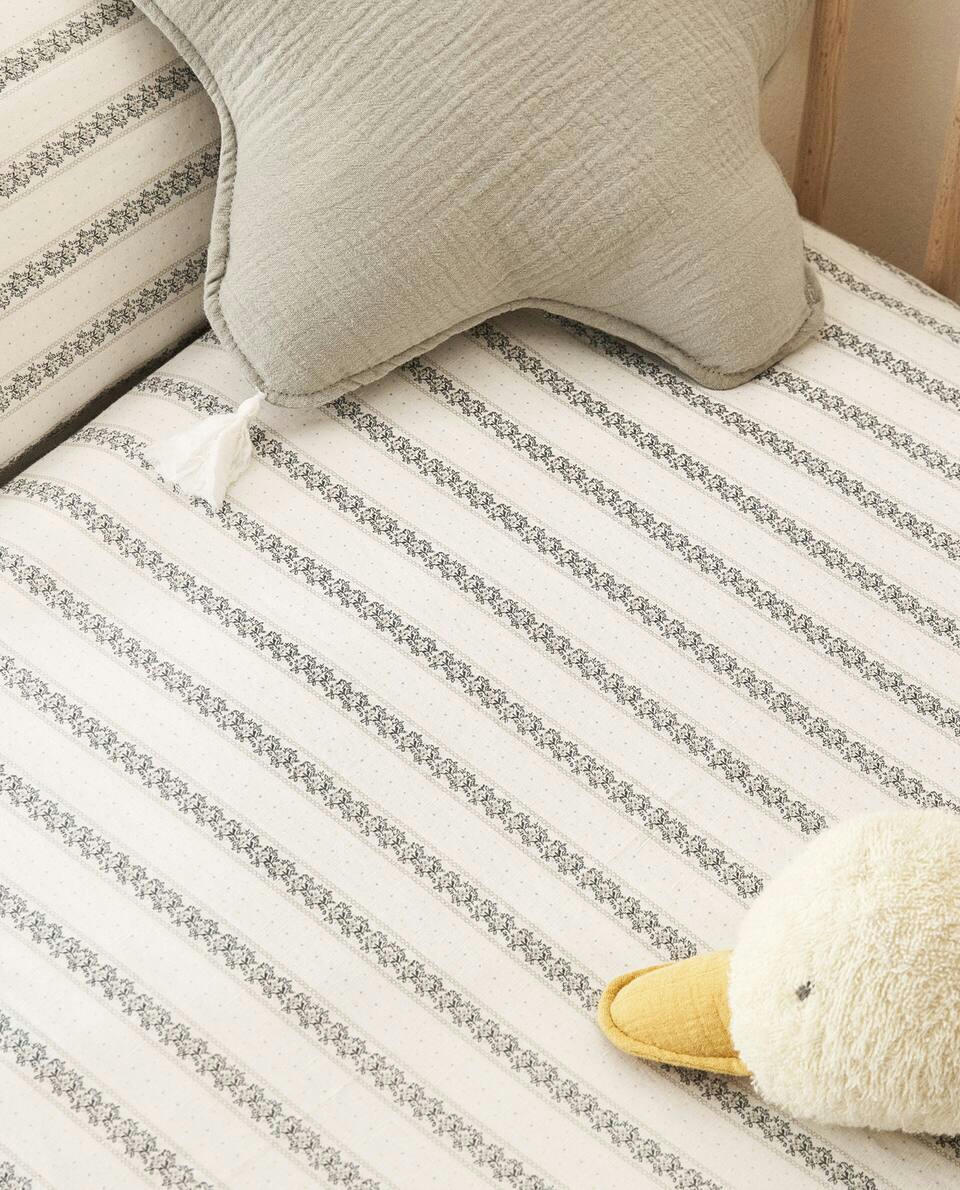 STRIPED LINEN DUVET COVER