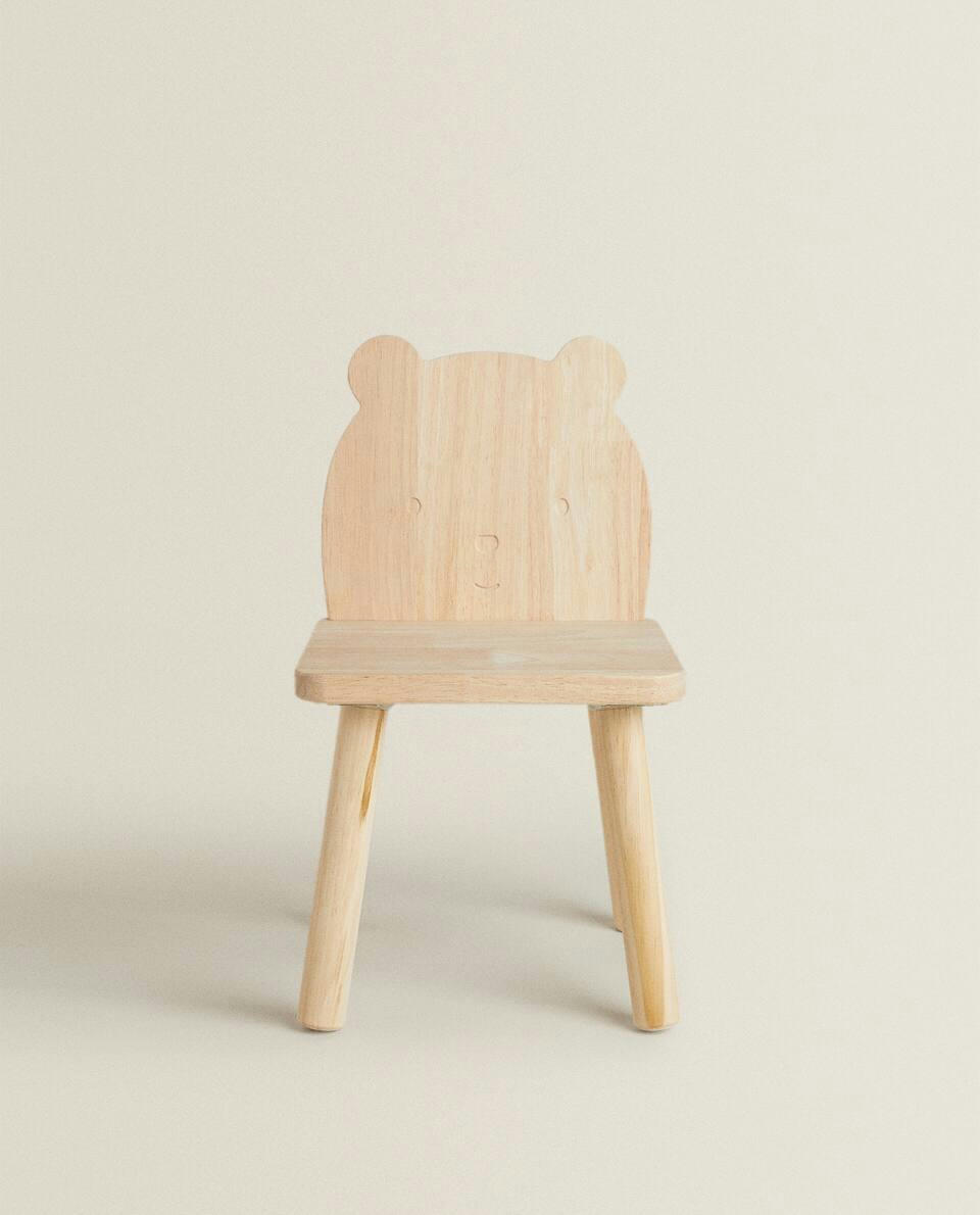 BEAR WOODEN CHAIR