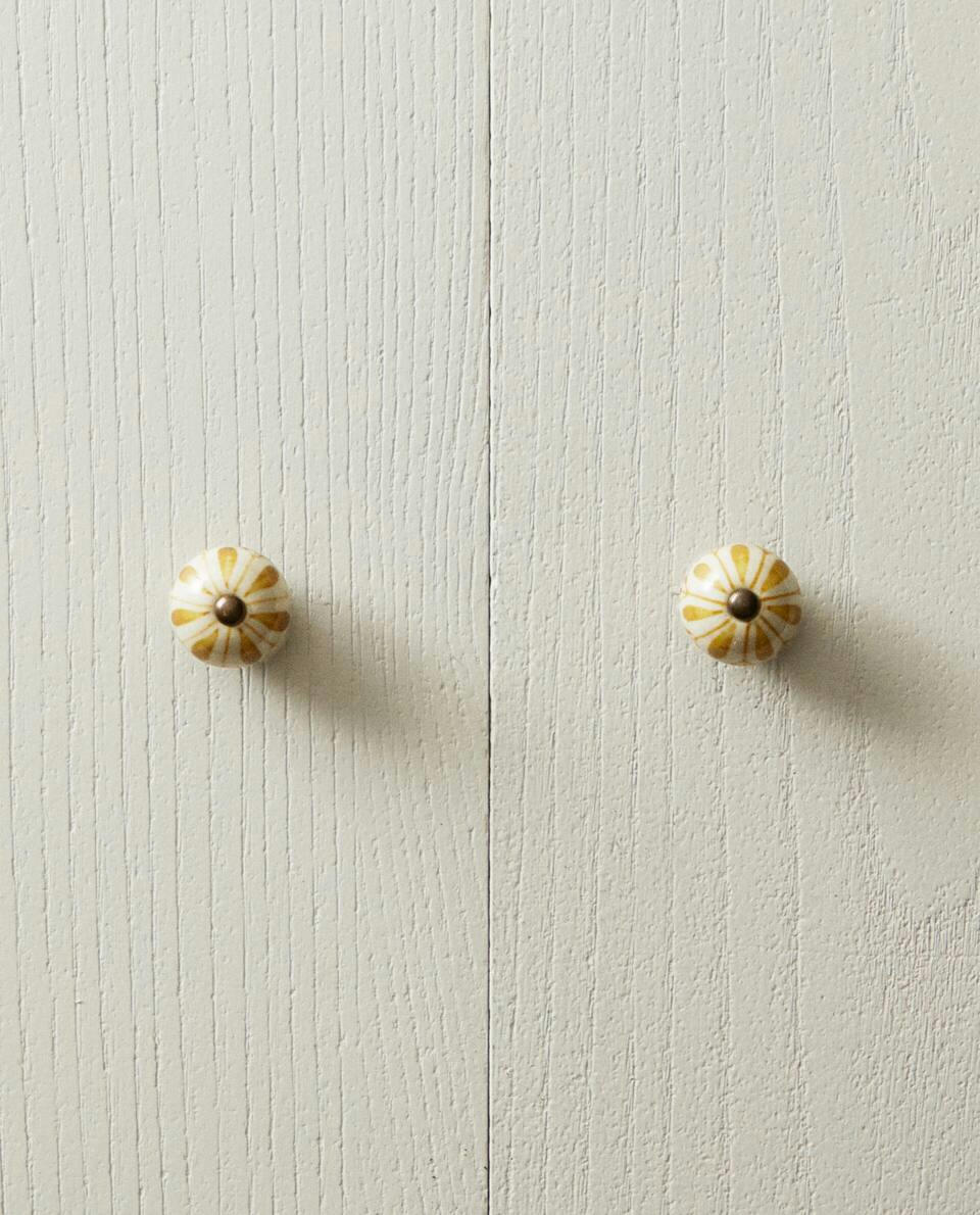 FLOWER DOOR KNOB (PACK OF 2)