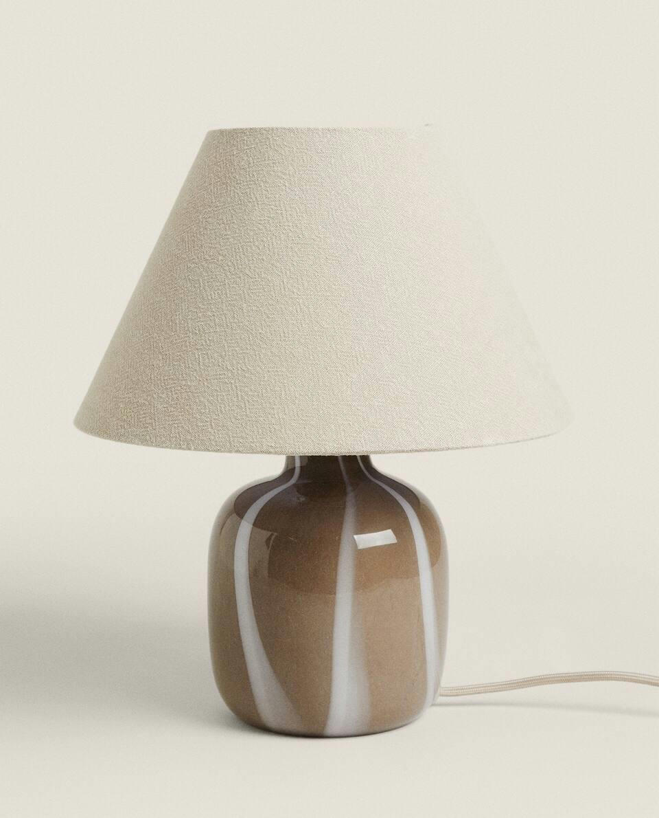 GLASS BASE LAMP