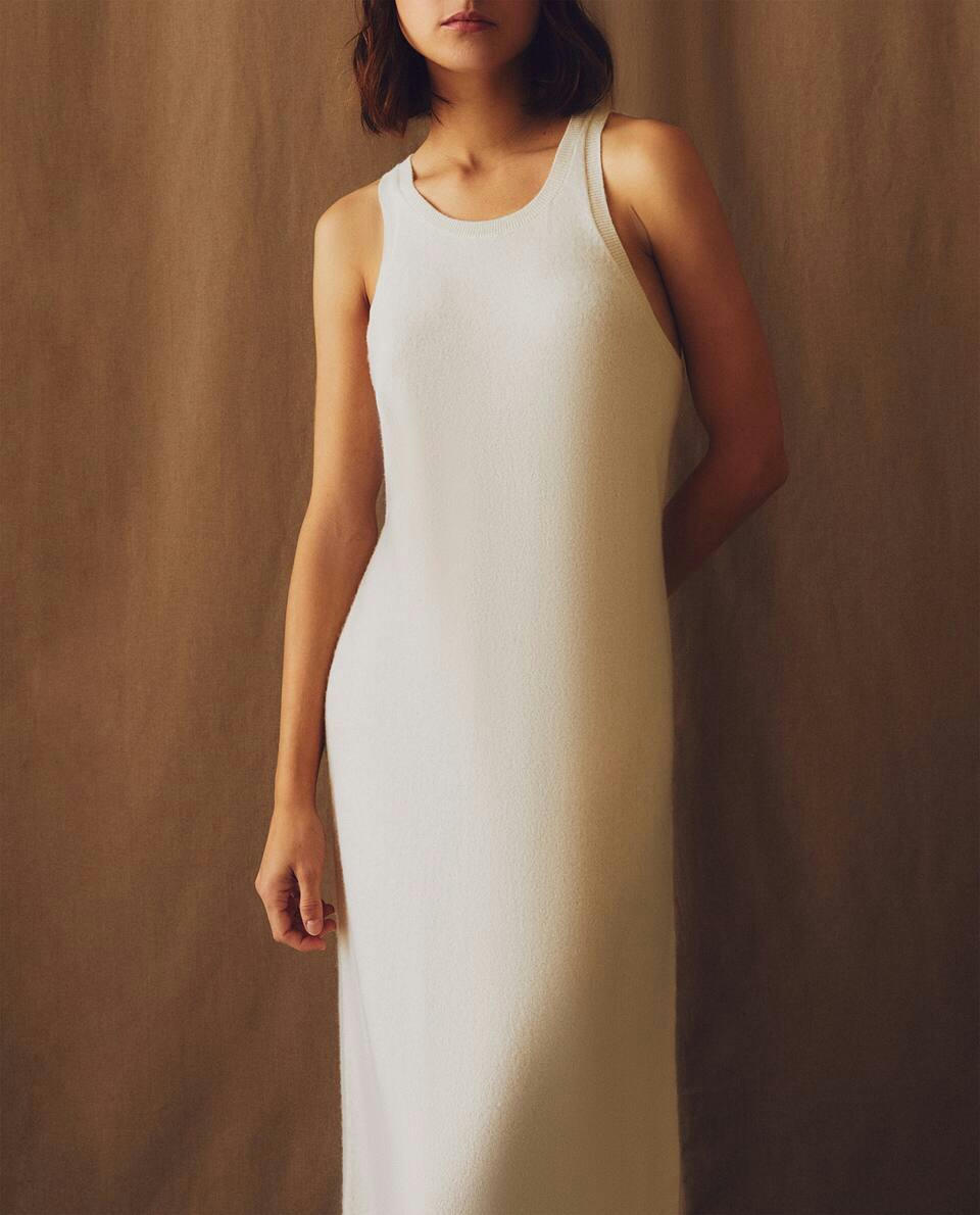 SLEEVELESS CASHMERE DRESS