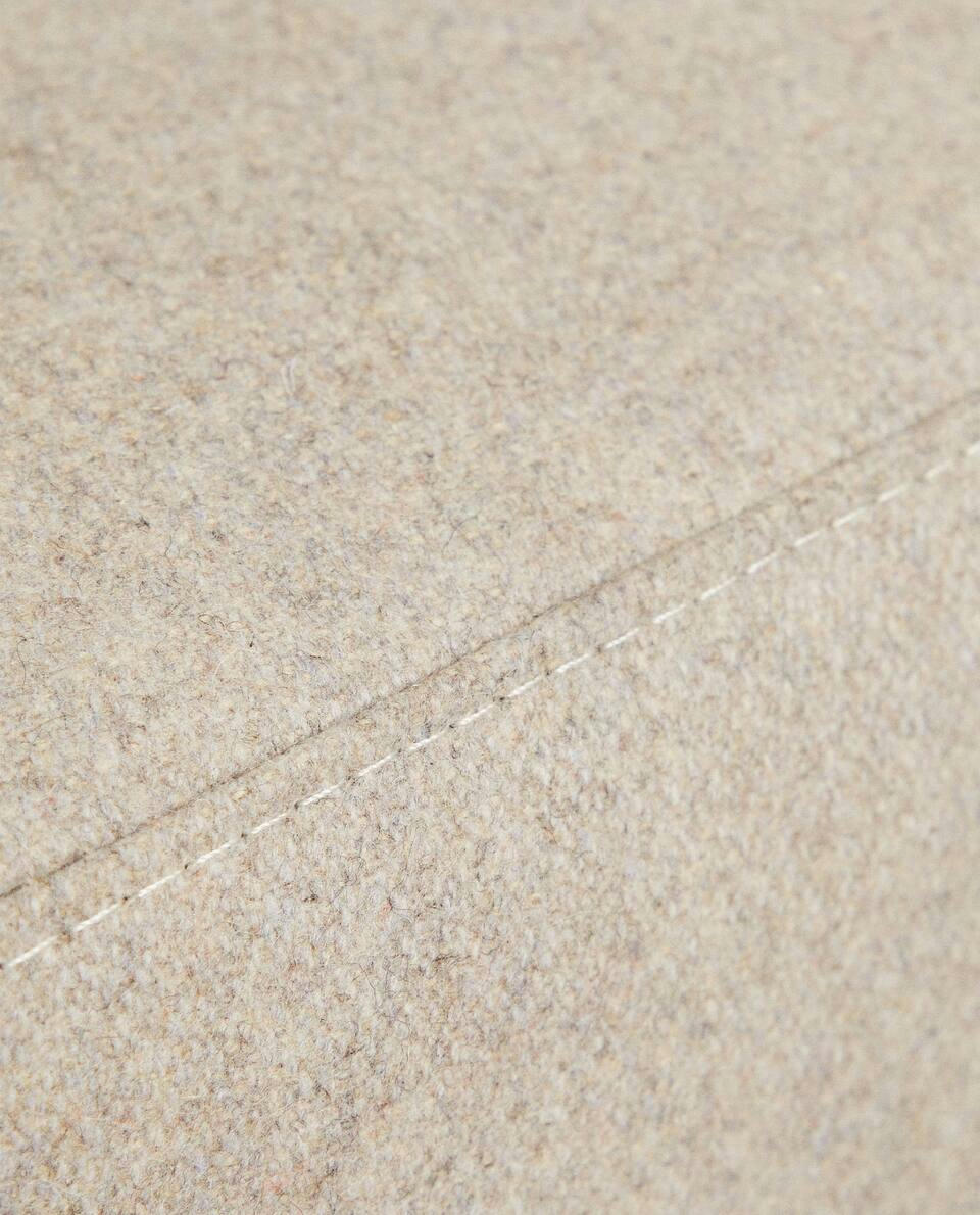 ZARA HOME BY BLASCO UPHOLSTERED WALNUT ARMCHAIR