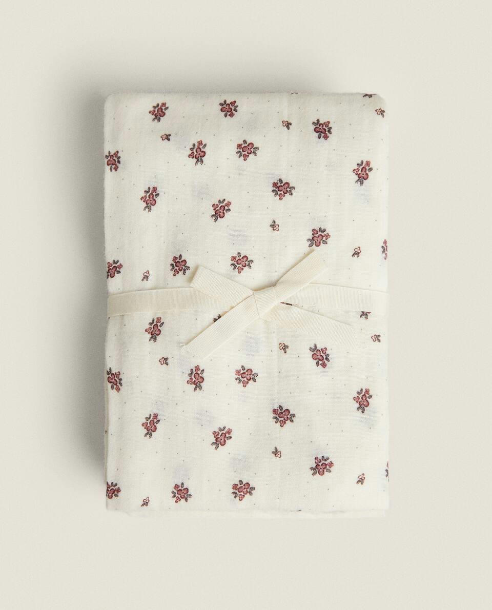 CHILDREN’S FLORAL MUSLIN CLOTH (SET OF 3)