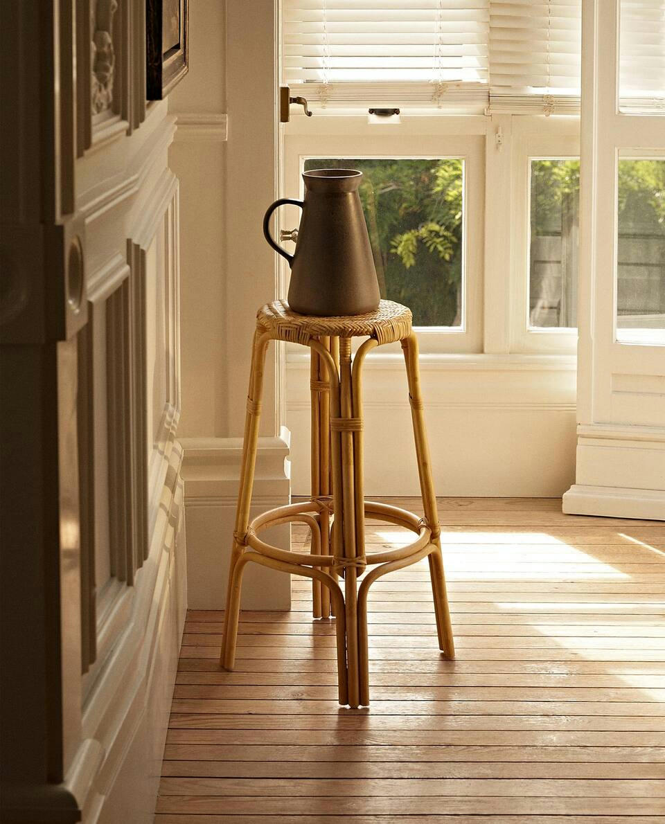 RATTAN STOOL