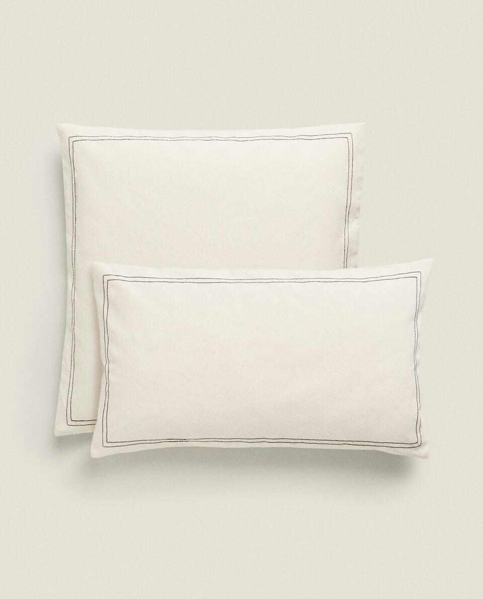 CUSHION COVER WITH BORDER