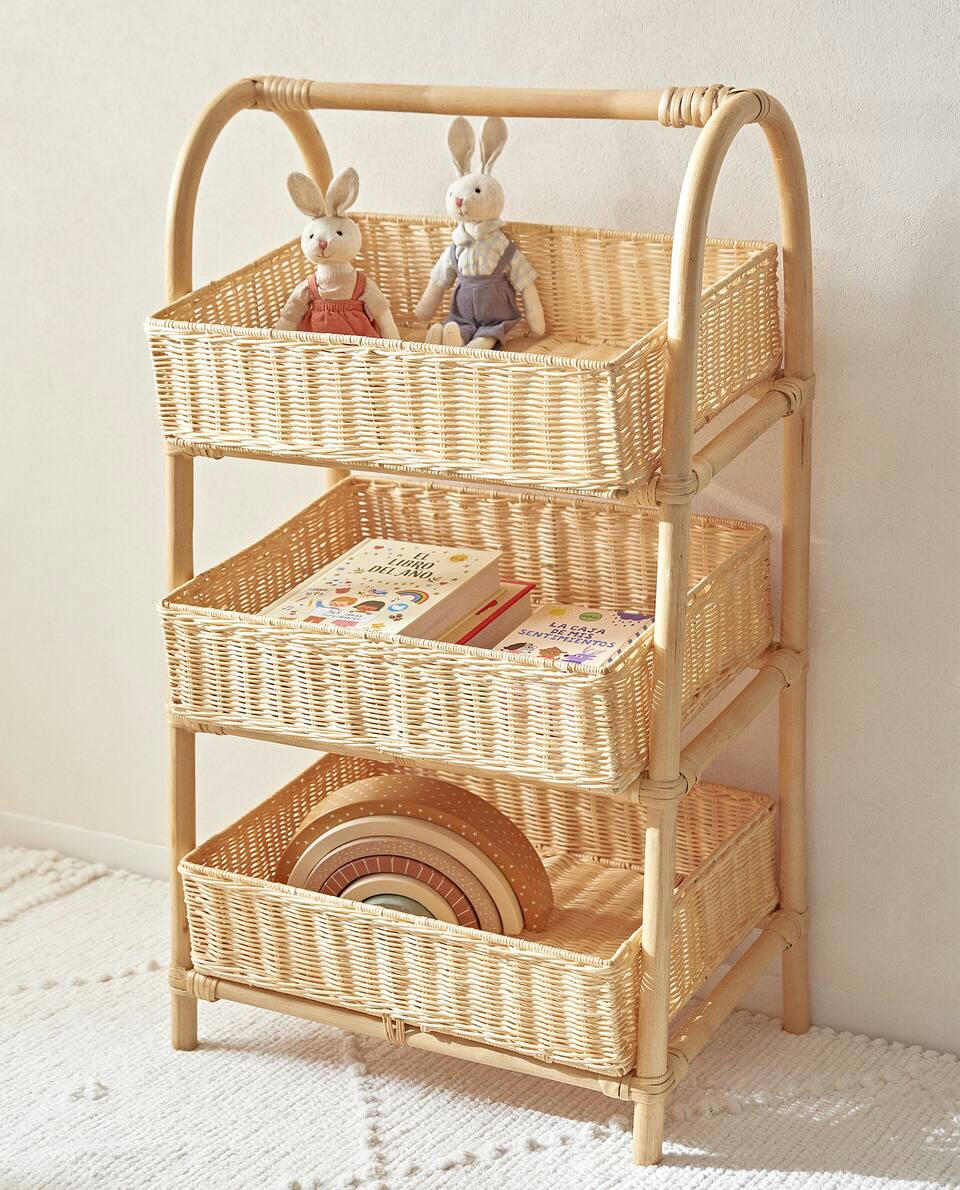 RATTAN STORAGE RACK Zara Home