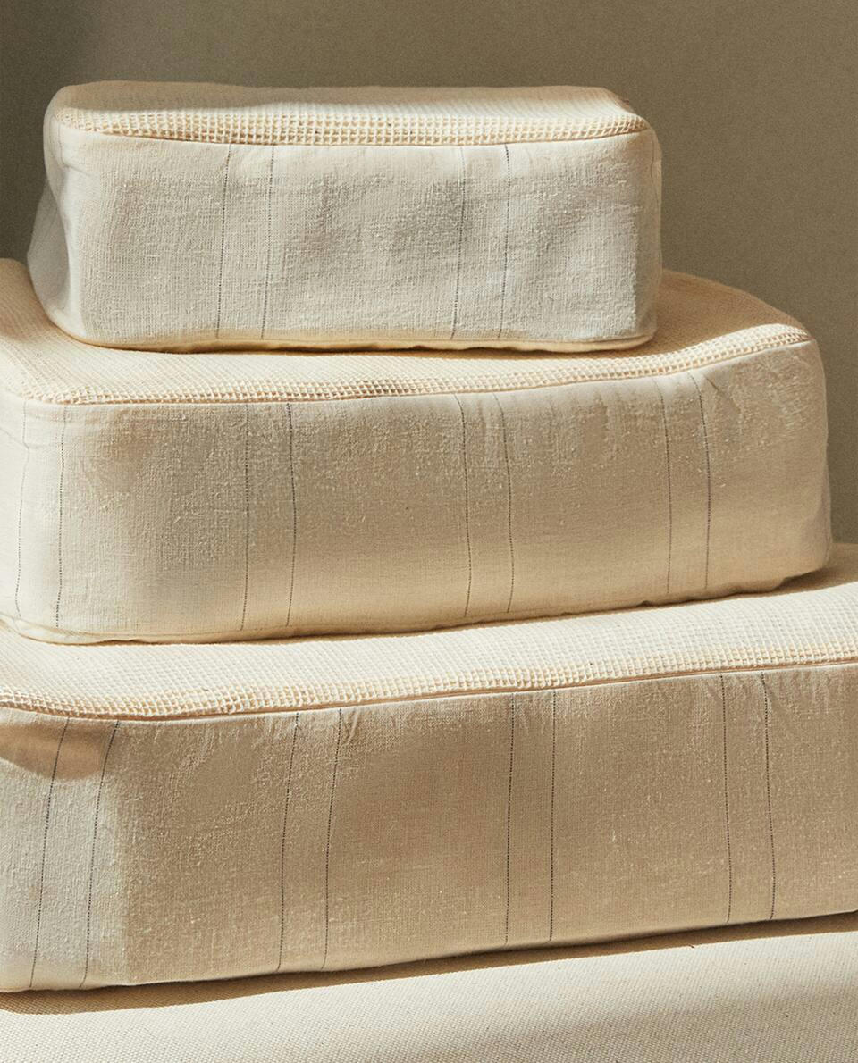 STRIPED TRAVEL ORGANISERS (PACK OF 3)