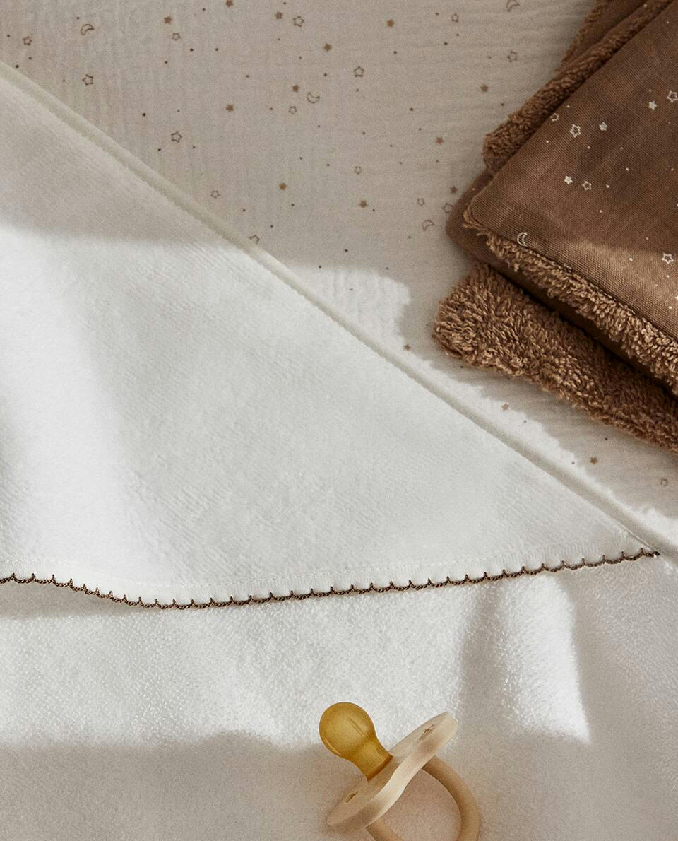 VELOUR CAPE WITH TRIM DETAIL