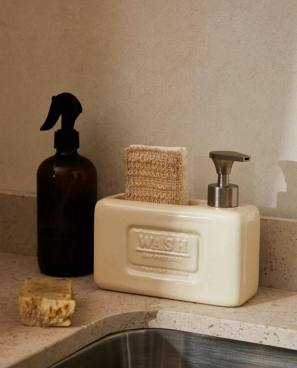 WASHING-UP LIQUID DISPENSER WITH CONTAINER