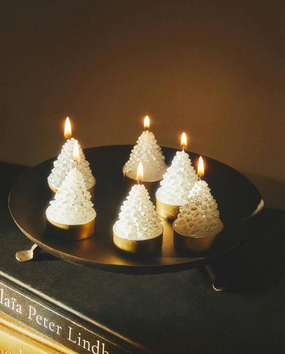 PACK OF CHRISTMAS TREE CANDLES (PACK OF 6)