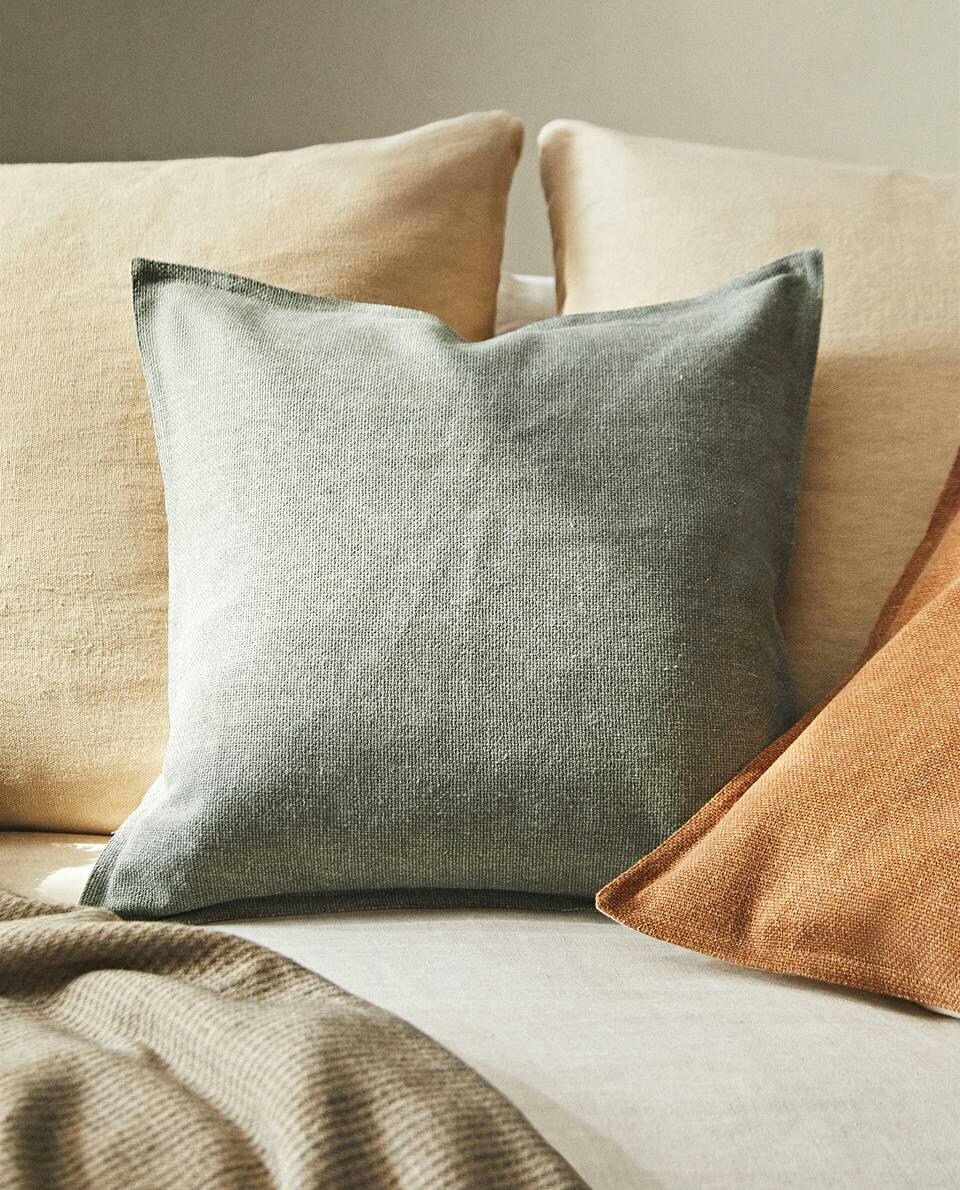 WASHED COTTON CUSHION COVER