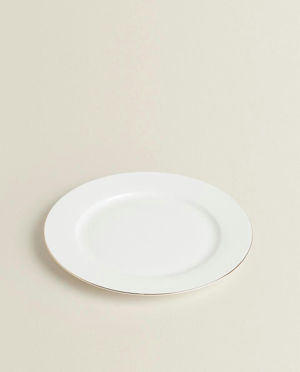 BONE CHINA TABLEWARE WITH GOLDEN RIM
