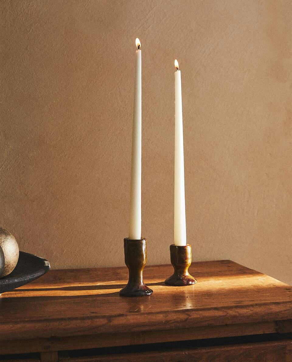 CERAMIC CANDLESTICK HOLDER