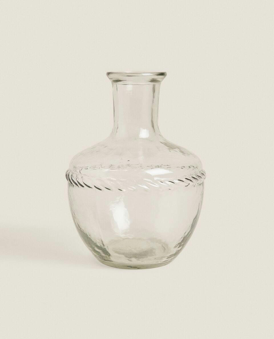 GLASS BOTTLE VASE