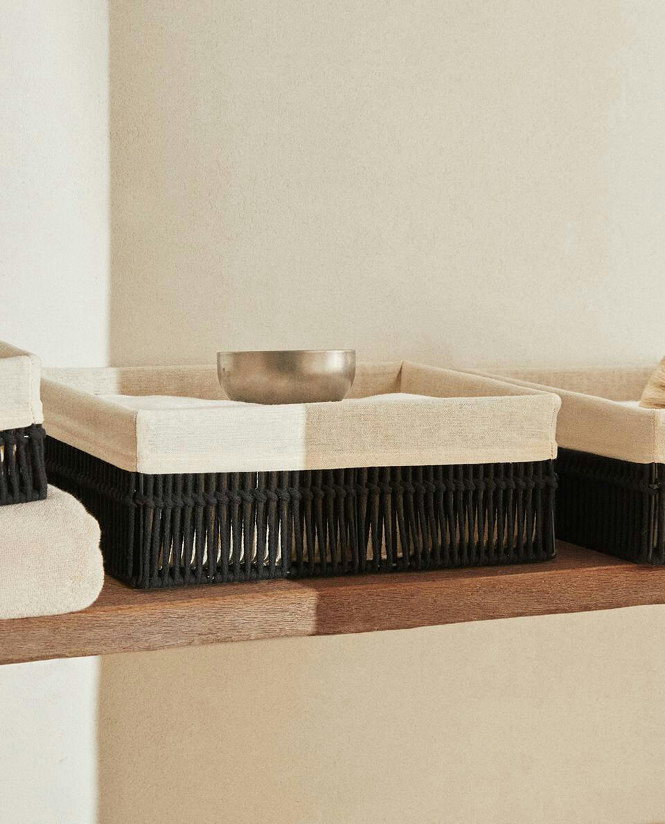 COTTON LINED BASKETS