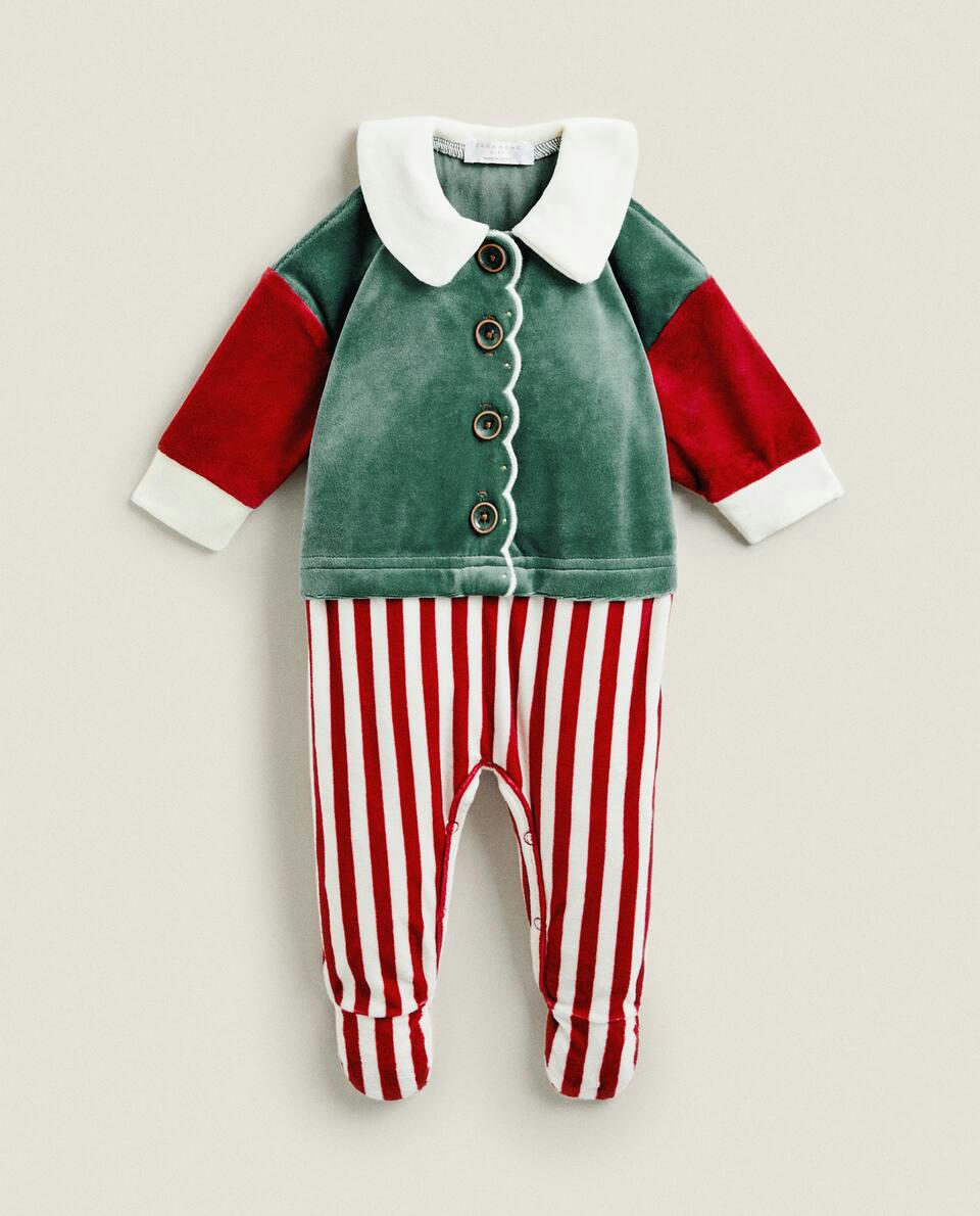CHRISTMAS ELF BABY ROMPER