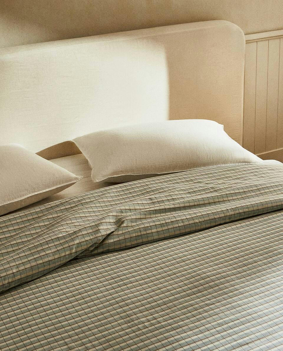 STRIPED COTTON DUVET COVER