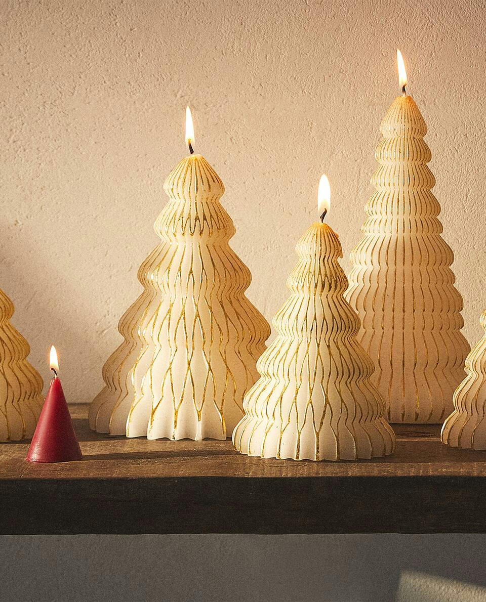 CHRISTMAS TREE DECORATIVE CANDLE