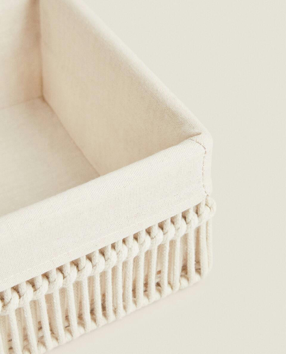 COTTON LINED BASKETS