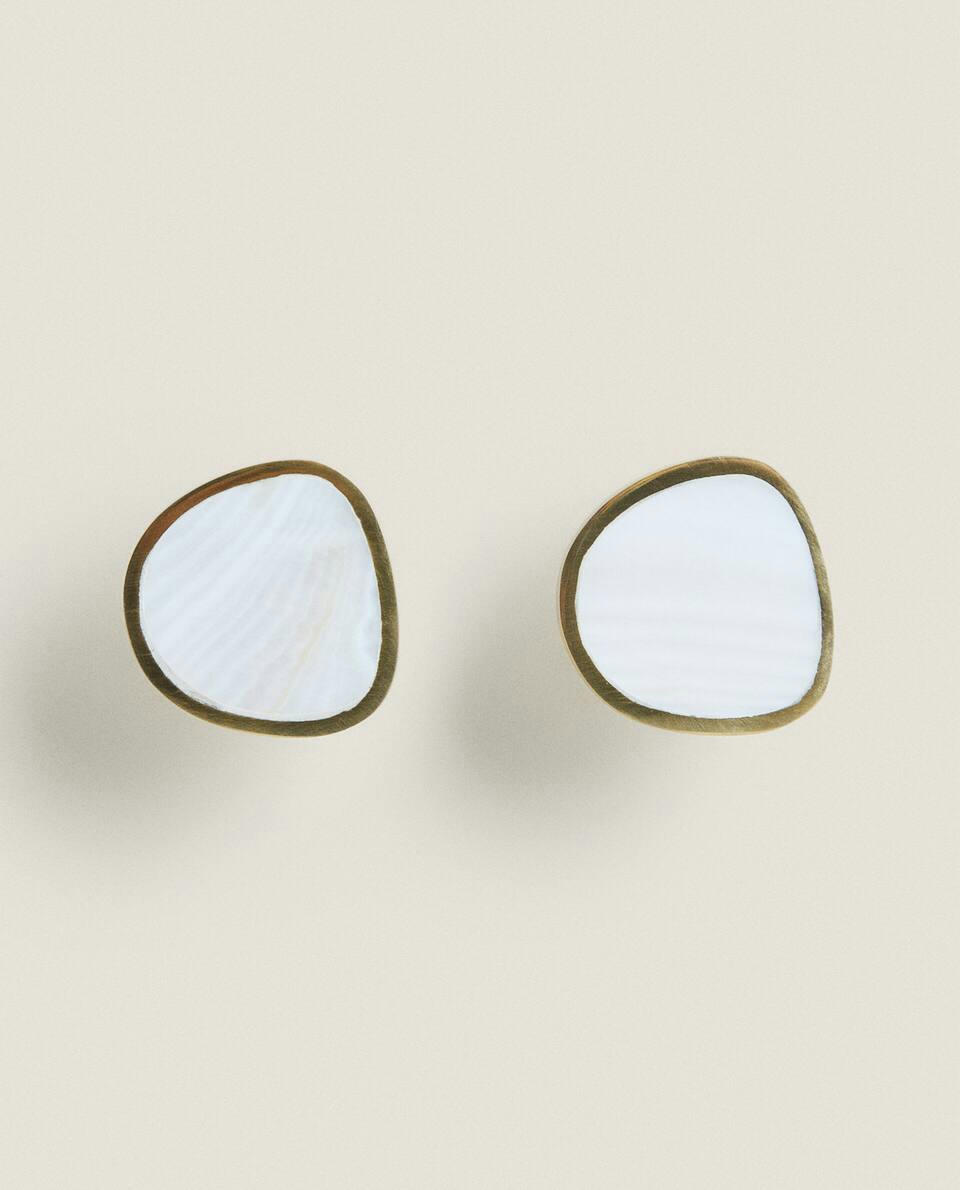 MOTHER-OF-PEARL EFFECT DOOR KNOB (PACK OF 2)