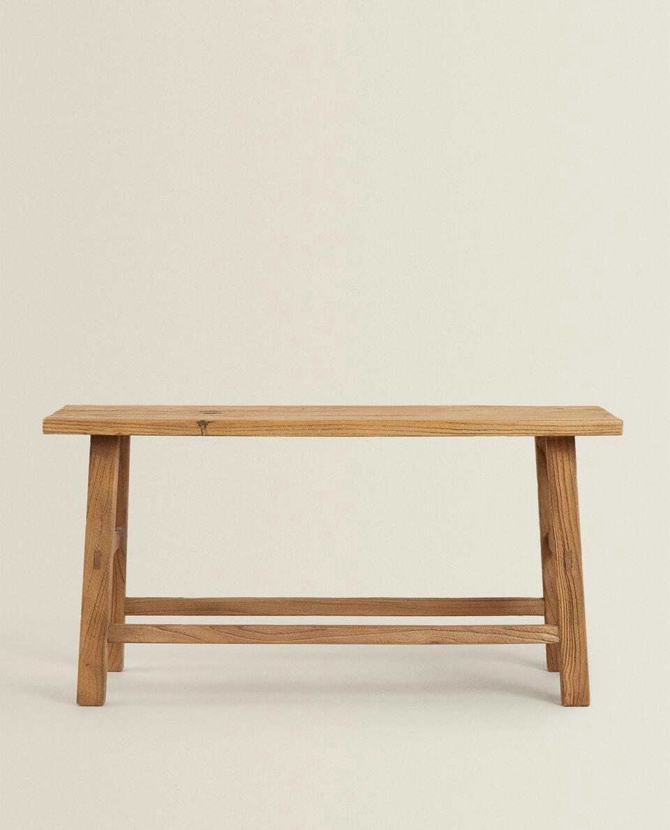ELM WOOD BENCH