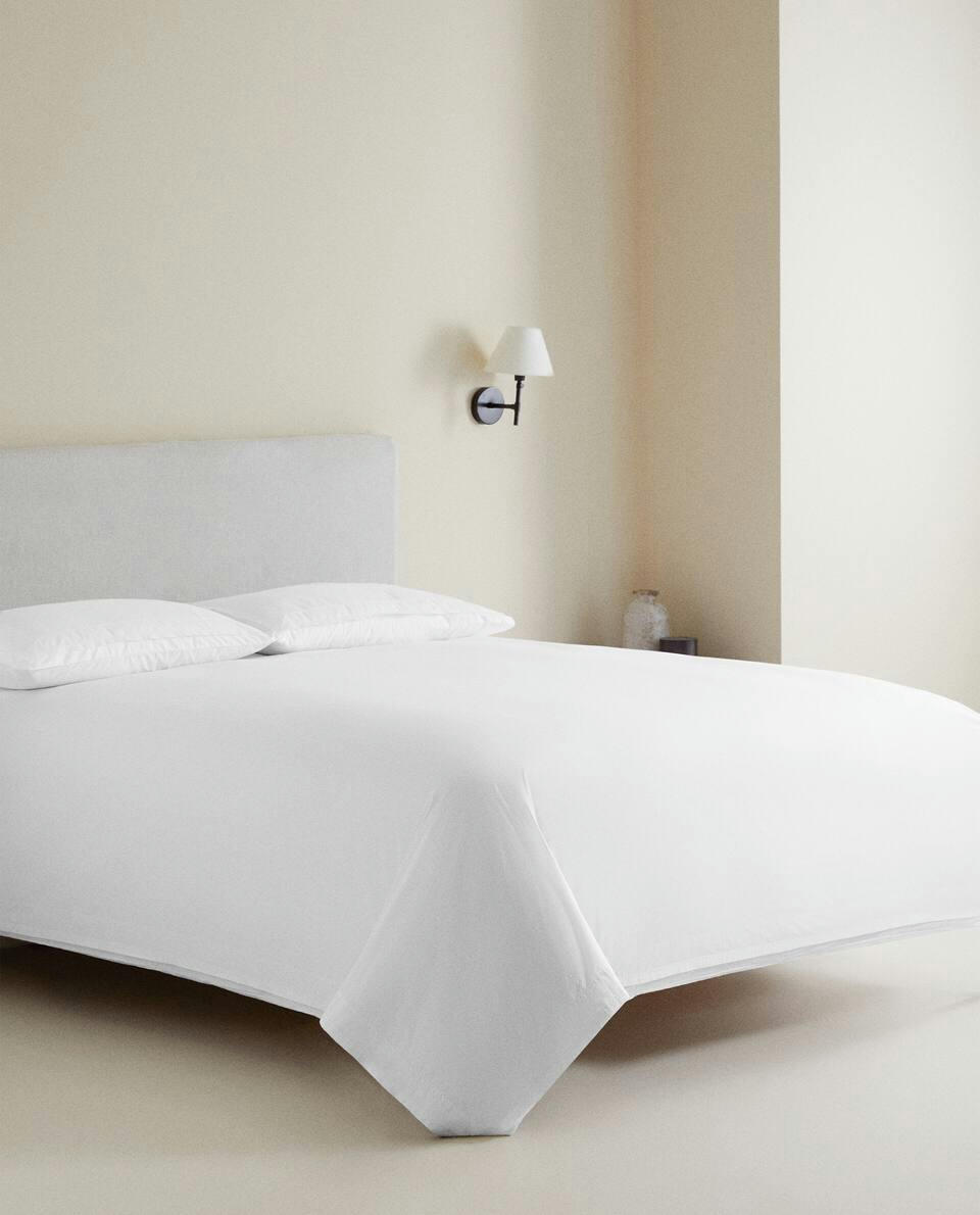 (300 THREAD COUNT) DUVET COVER WITH DOUBLE TOPSTITCHING