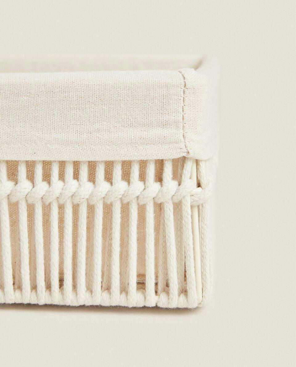 COTTON LINED BASKETS