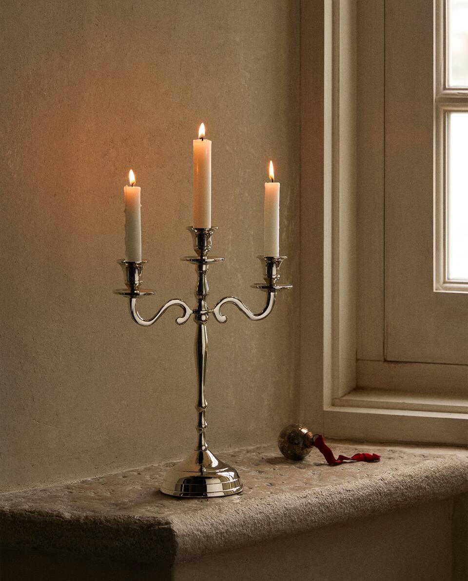 THREE ARM CANDLESTICK