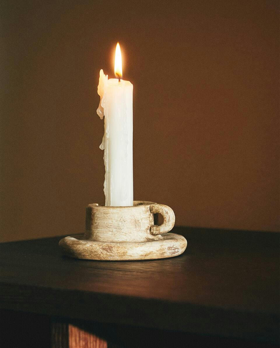 STONEWARE CANDLESTICK