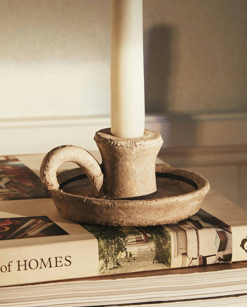 MINI CLAY CANDLESTICK