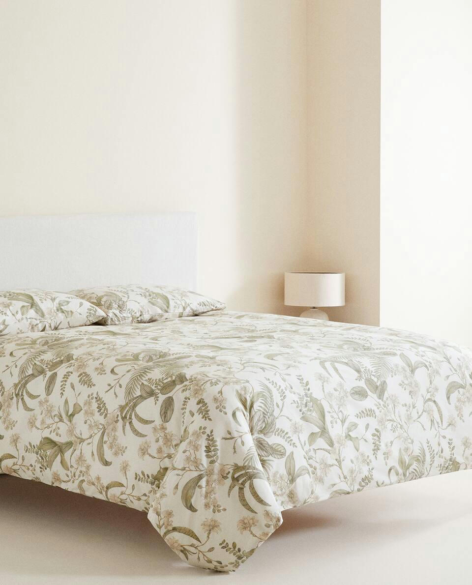 LEAF PRINT DUVET COVER