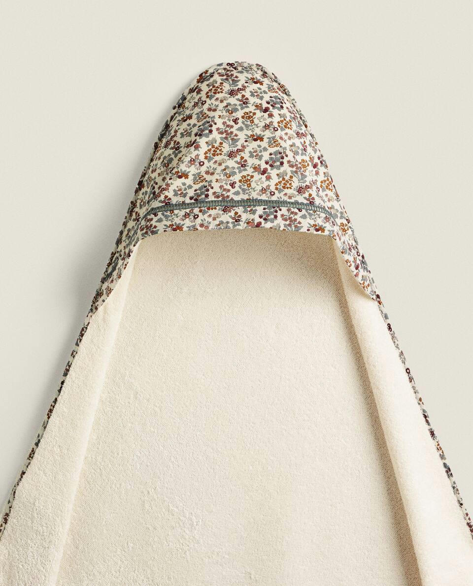 FLORAL PRINT FABRIC CHILDREN’S COTTON CAPE