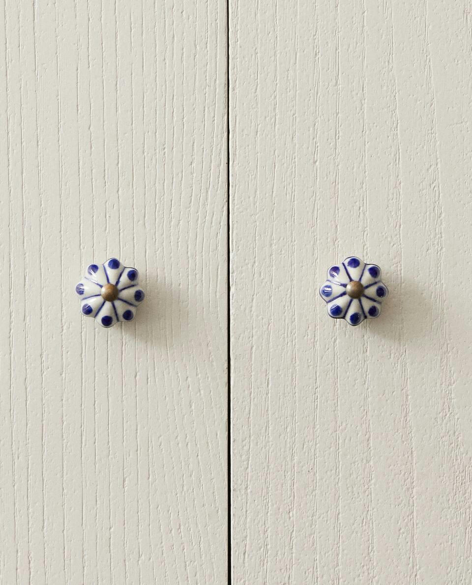 FLOWER DOOR KNOB (PACK OF 2)