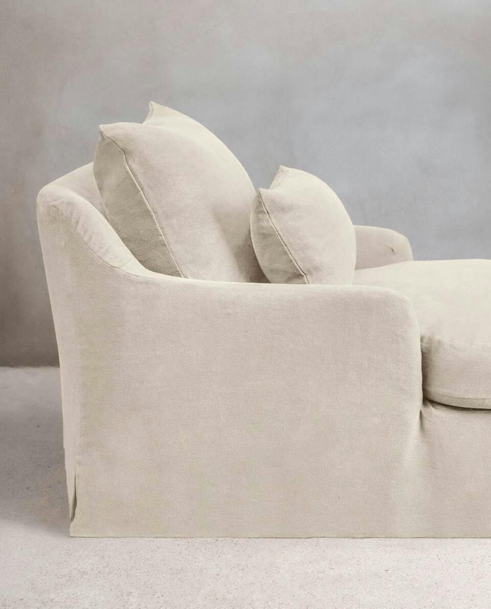 LINEN-LOVESEAT COVER 01