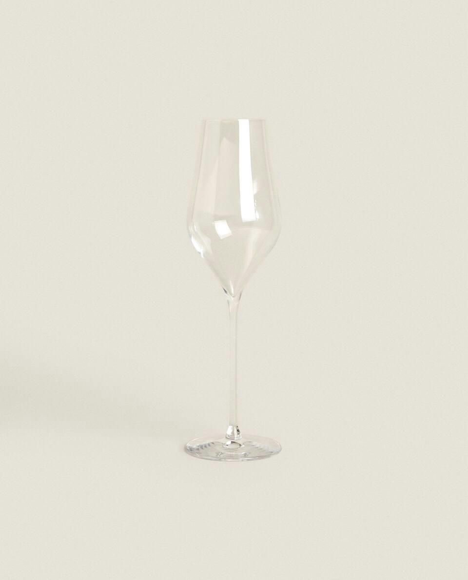 PLAIN CRYSTALLINE SPARKLING WINE FLUTE